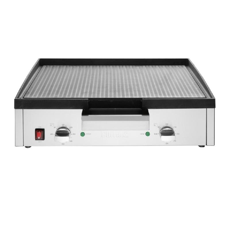 Plancha électrique lisse en FONTE - L 615 mm | Buffalo - HT762_1