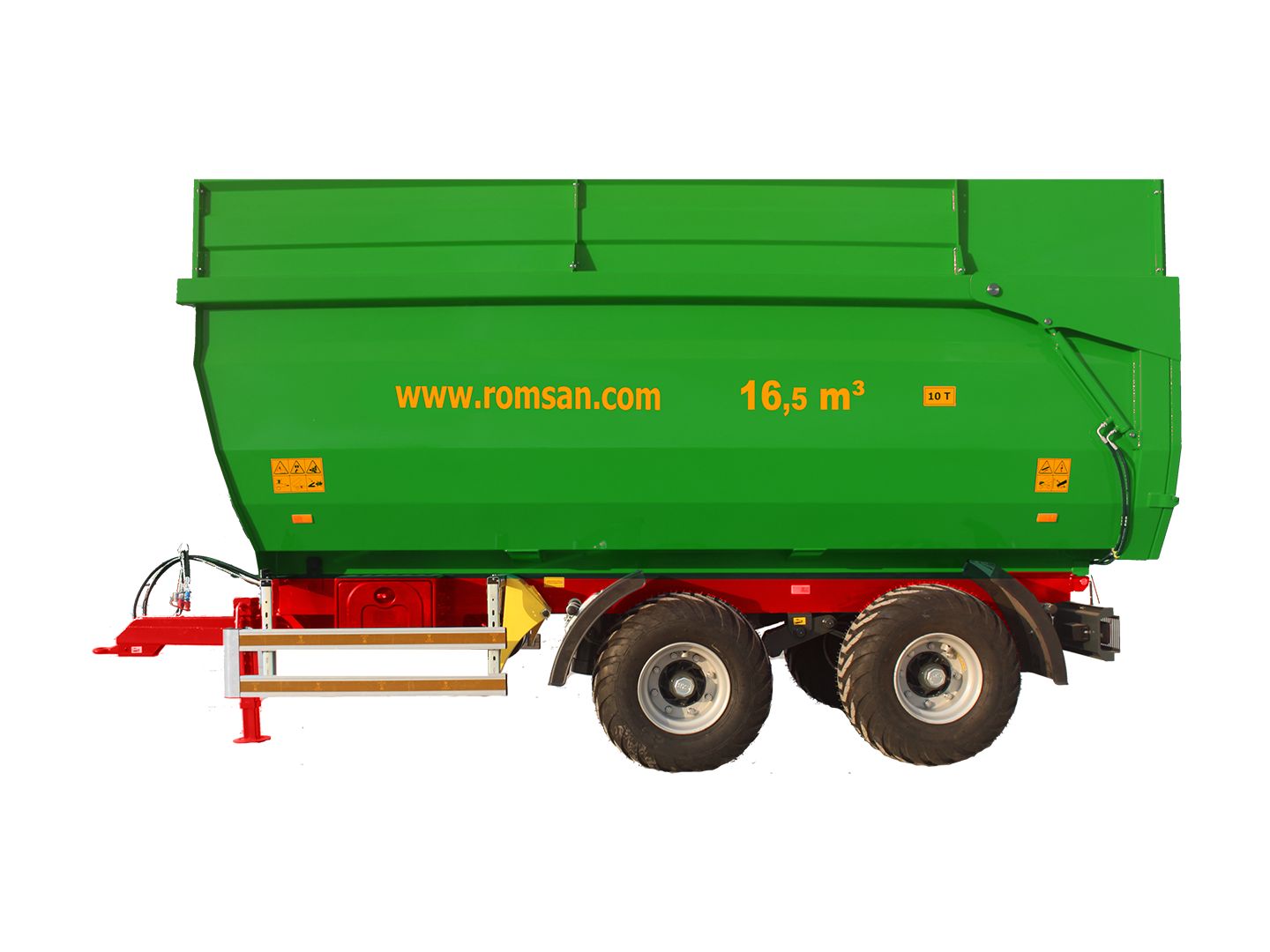 R 100 TAHK Benne agricole à tandem monocoque - ROMSAN - Capacité 10 000 kg_1