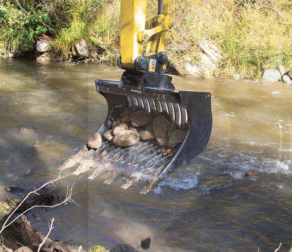 VS 92GD Excavator - Godet Squelette General Duty Cangini - 1200 mm - Lame HB400 et dents DC/DTE_1