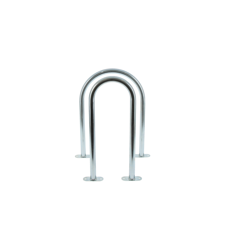 Épingle à vélo galvanisé avec platine - H 690 × Ø 40 mm - 500_1