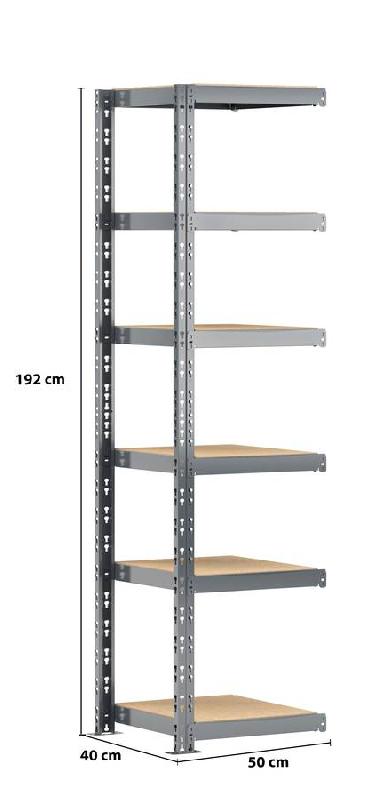 Extension étagère charge lourde Modulö - l. 50 cm - rangement conserves, chaussures et petits produits_1