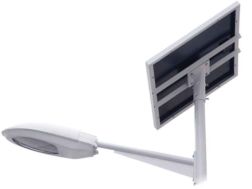 Lampadaire urbain solaire - LED 25W - 2750 lm - acier galvanisé - hauteur 5 m_1