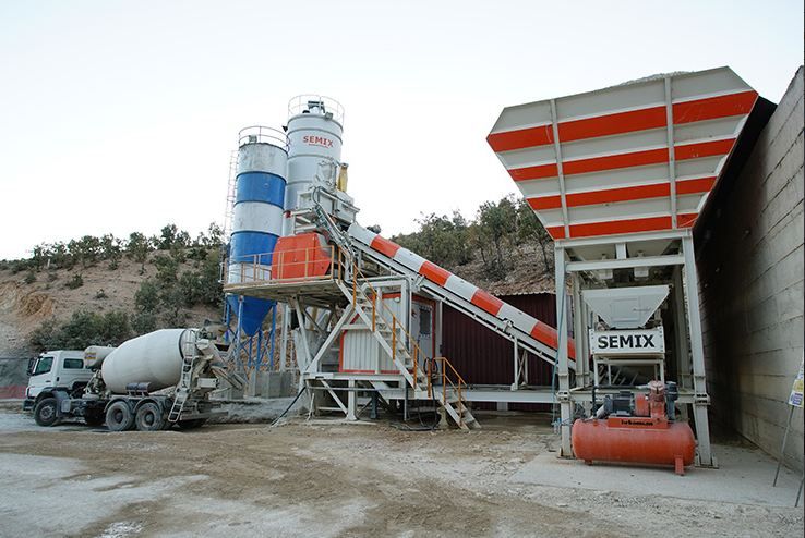 Mobile 135 Y Centrale à Béton - Simex - 130 m3/hr, Facile à Monter et à Transporter_1