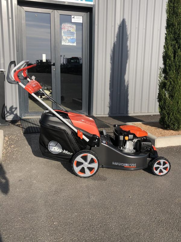 Tondeuse à gazon tractée - Largeur de coupe 51 cm - Hauteur réglable - Avec mulching et bac_1