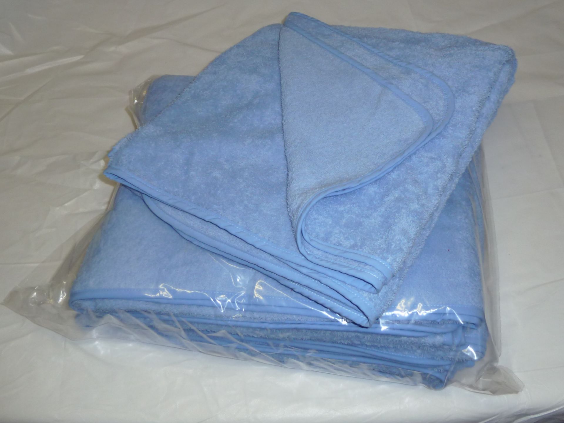 Accessoires pour douche au lit - Bâche imperméable et drap de bain 150 x 190_0