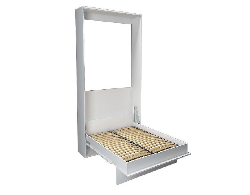 Armoire lit escamotable Kompact - ouverture assistée - blanc mat - couchage 90x200 cm - ultra plate_1