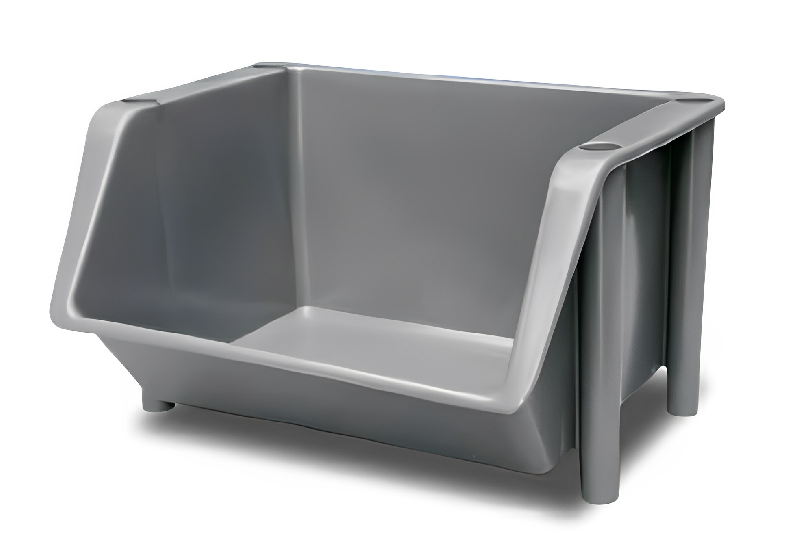 Bacs à becs fond et parois pleins - Norme Europe - PEHD ou Polypropylène - Disponibles en plusieurs coloris_1
