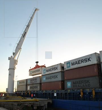 Fcc 280 grue portuaire fixe - liebherr - force de levage max 45t_1