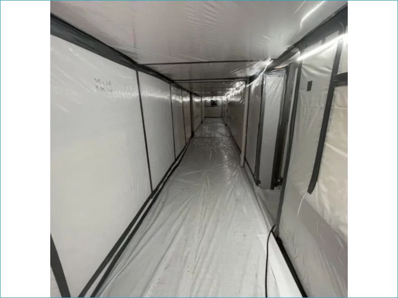 Film Désamiantage 120M² 2M pliés en 2 Dart test 300g Blanc - Réf AB2-PB1_1