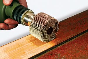 Roue à lamelle - wolfcraft - diamètre de la queue 6 mm - adaptée bois, métal et peinture_1