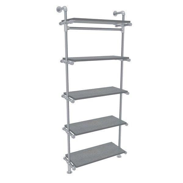 Structure Urban L104xH243cm pour 5 tablettes - tube Ø34,5mm - métal mat - système d'agencement tubulaire_1