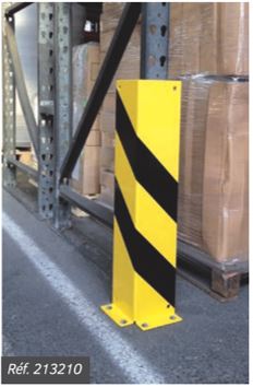 Angle de protection en tôle - Sécurité des rayonnages et machines sensibles - Protection contre chariots élévateurs - Intérieur_1