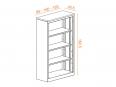 Armoire métallique ouverte SENA H160 - Deskissimo_1