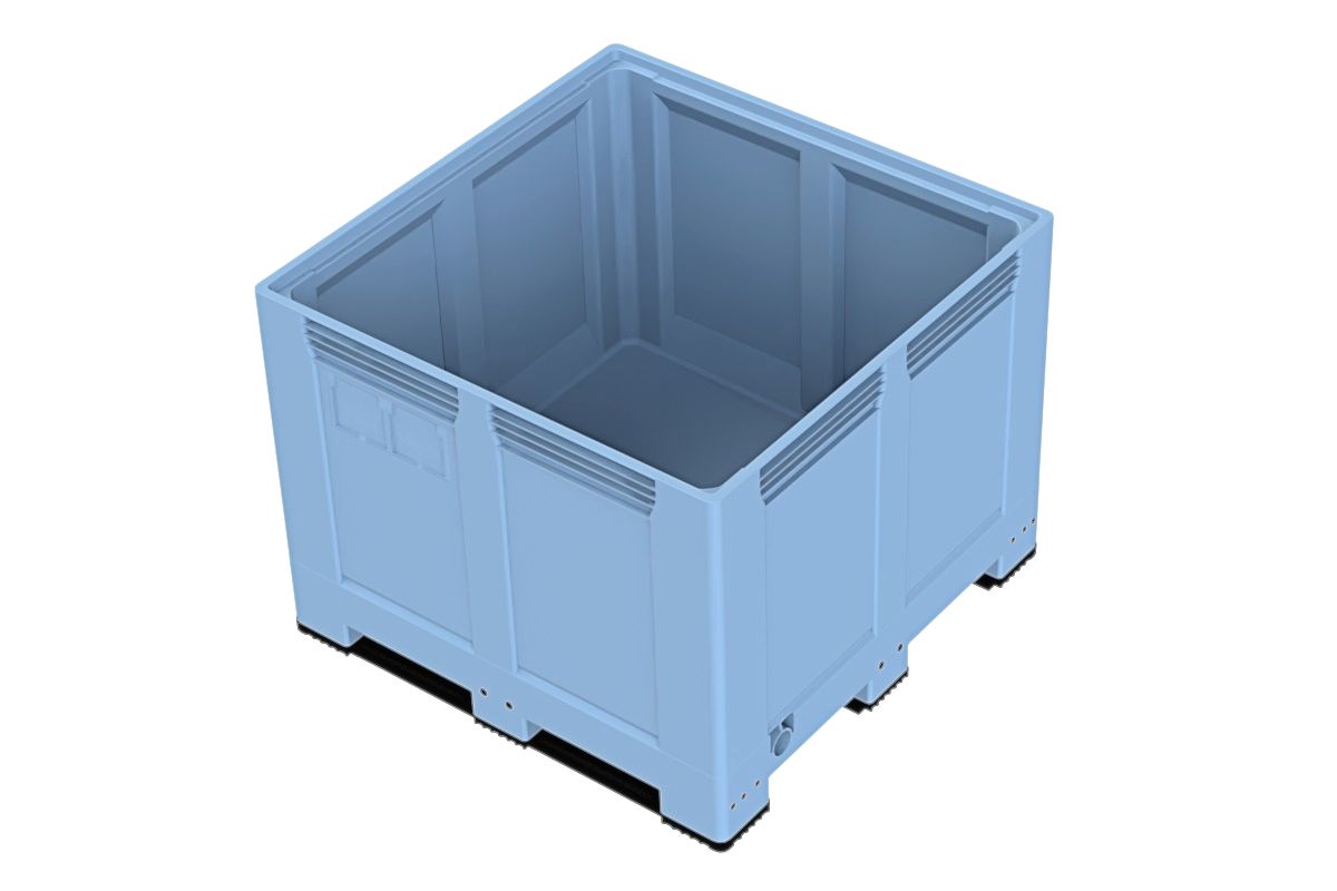 Caisse-palette plastique grand volume 1060 L adaptée à une utilisation intensive - 1200 x 1200mm_2