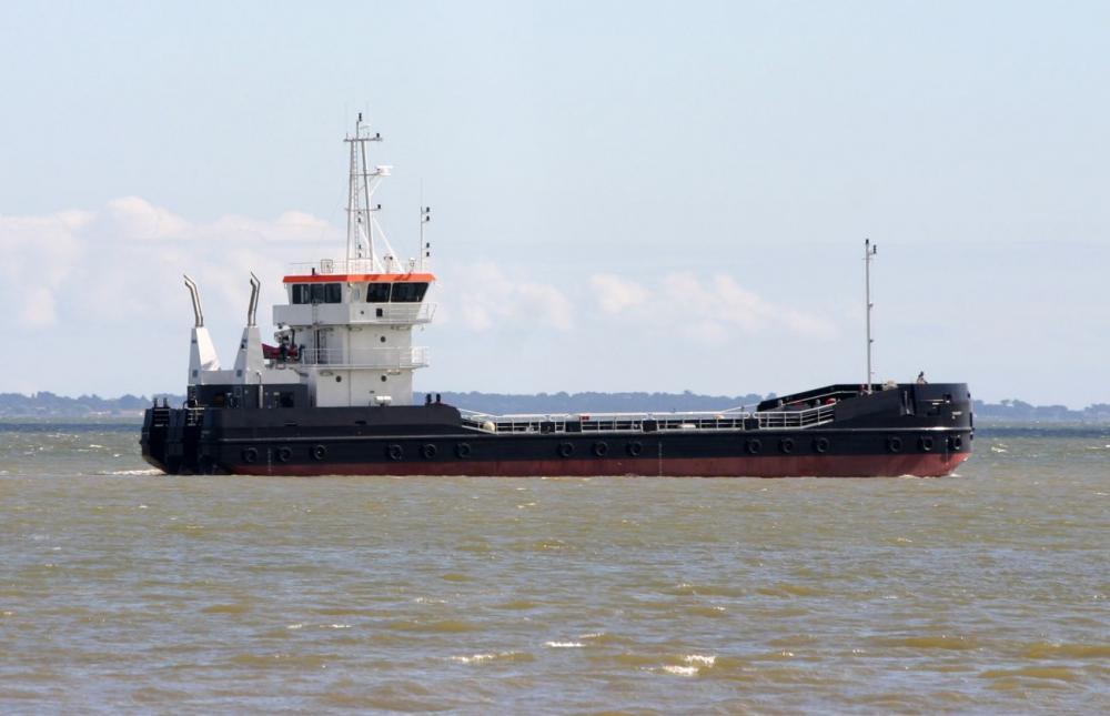 Chaland fendable Seem 51-970st - 51m de long, 485 ch, 6 personnes, trémie 450 m³_1