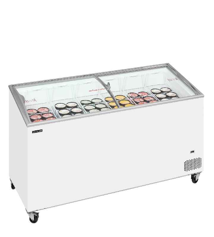 Congélateur vitré de crème glacée IC501SCEB (427 / 398) blanc TEFCOLD_1