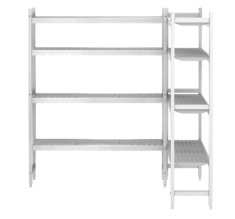Kit d'étagères en aluminium - forme en l - profondeur 46 cm_1