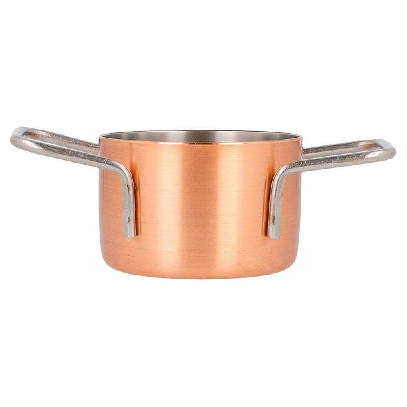 Mini cocotte inox cuivre Ø7x4,5cm - par 6_1