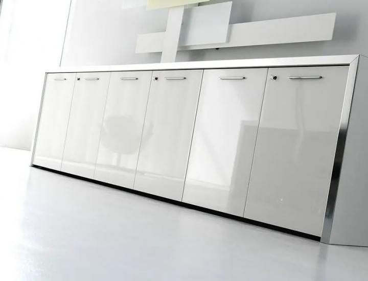 Armoire haute en aluminium à portes battantes - CONTENITORI - Ref : M872_1