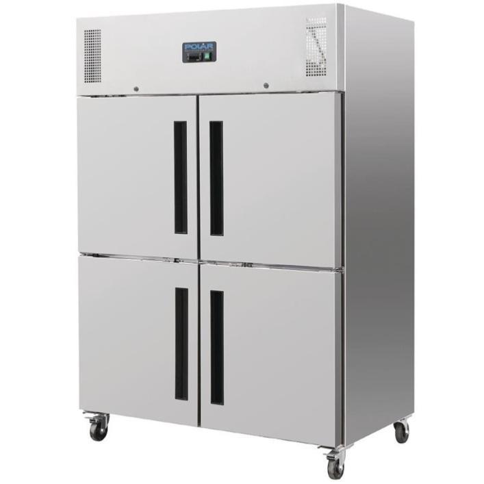 Armoire réfrigérée négative double Inox GN 2/1 - 4 portillons - Série G - 1200L | Polar - CW196_1