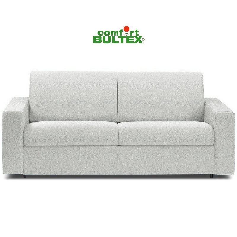 Canapé convertible express CRÉPUSCULE - Matelas Comfort BULTEX® 120cm - Revêtement polyuréthane blanc - Fabrication italienne_1