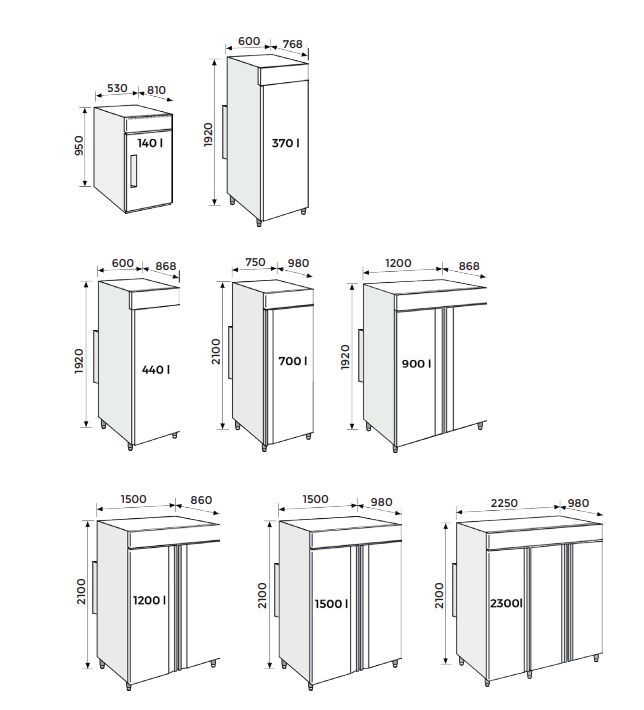 Enceinte climatique de 130L à 1830L, avec une plage de température de -25 à 70°C  - C370B_1