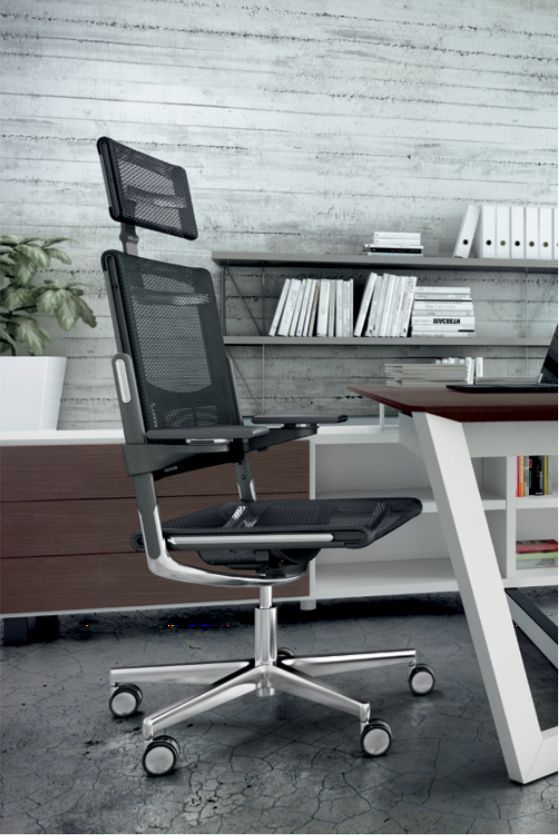 Fauteuil de direction M4 - Design minimaliste signé Martin Ballendat - Résille haute qualité_0