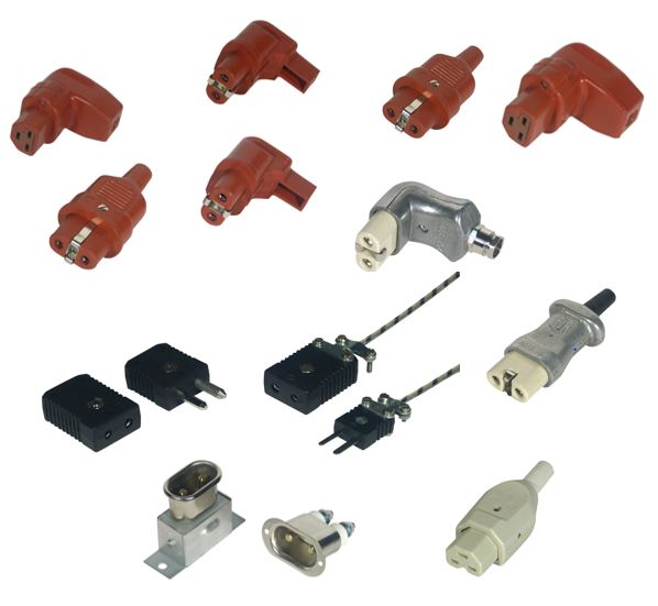 Prise droite, coudé, à encastrer ou sur boitier pour résistances et thermocouples - ELECTRO-THERM_0