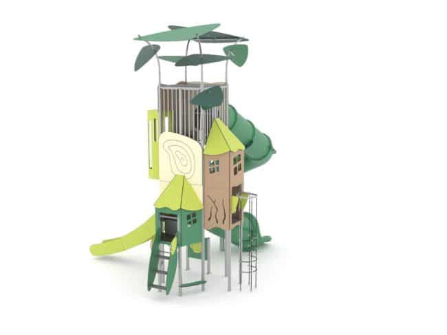 Structure multi-activités métallique organik - LD1OR1171 - Ludoparc - pour enfants dès 2 ans, capacité 25 enfants_1