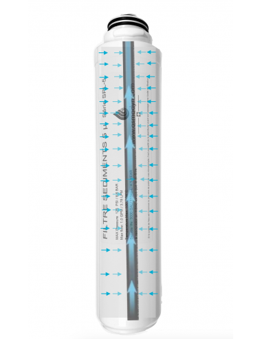 Cartouche sédiment baïonnette SPL-5 microns - Élimine algues, rouille et particules 5 microns et plus_1