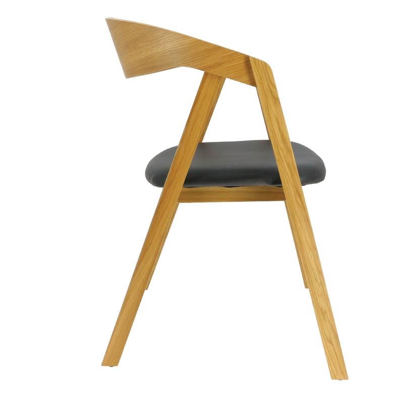 Fauteuil restaurant moderne Aluze - NATUREL_1