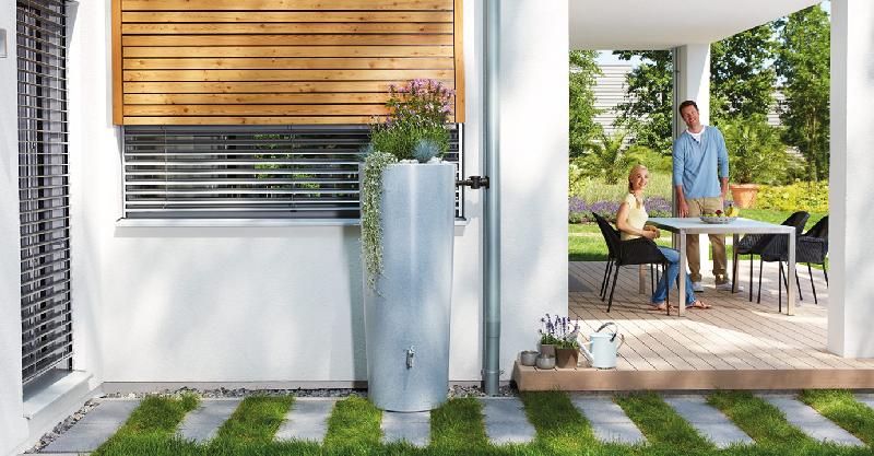 Réservoir stone - silver - 350L - récupérateur d'eau de pluie design et pratique_1