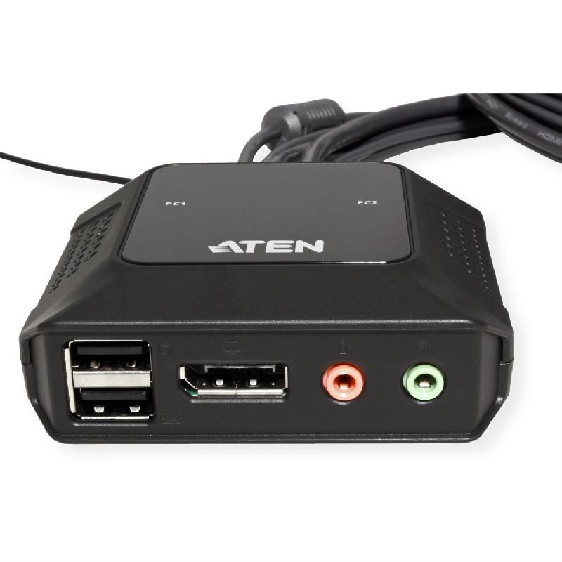 ATEN CS52DP Commutateur KVM hybride DisplayPort 2 ports USB-C_1