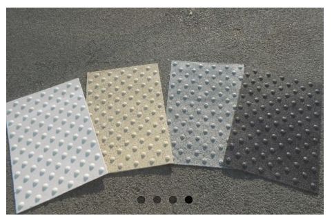 Bande podotactile minérale - SIG France - 600 x 420 mm - conformité NF P98351_1