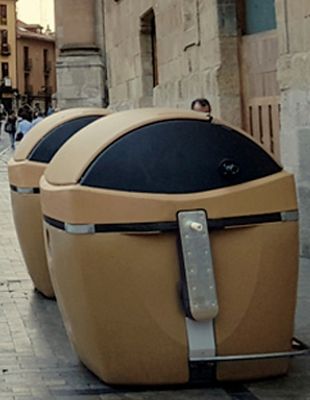 Conteneur d'apport volontaire à chargement latéral en polyéthylène 3200L - BIG.BIN - norme EN 840_1