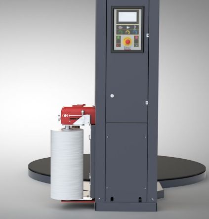 Fenix - Banderoleuse à plateau tournant semi-automatique - DNC Packaging - Faible maintenance et personnalisation_1