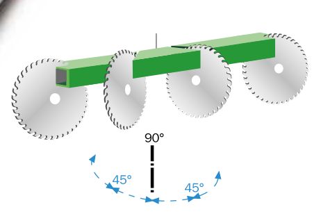 Panda 400 - Tronçonneuse mono tête FOM Industrie SRL - Lame en widia Ø 400 mm avec positionnement manuel_1