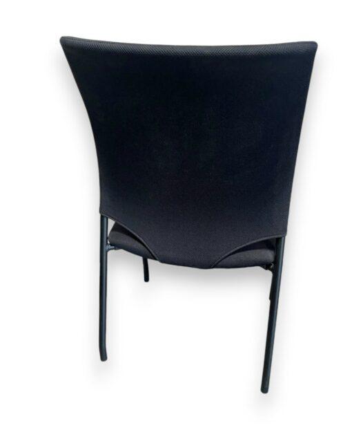 Chaise visiteur d'occasion Cabaret Eurosit - dossier résille 3D noire - assise tapissée_1