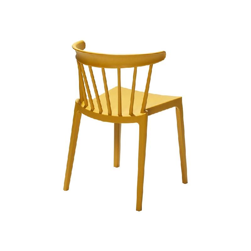 Windson - Chaise empilable en polypropylène jaune_1