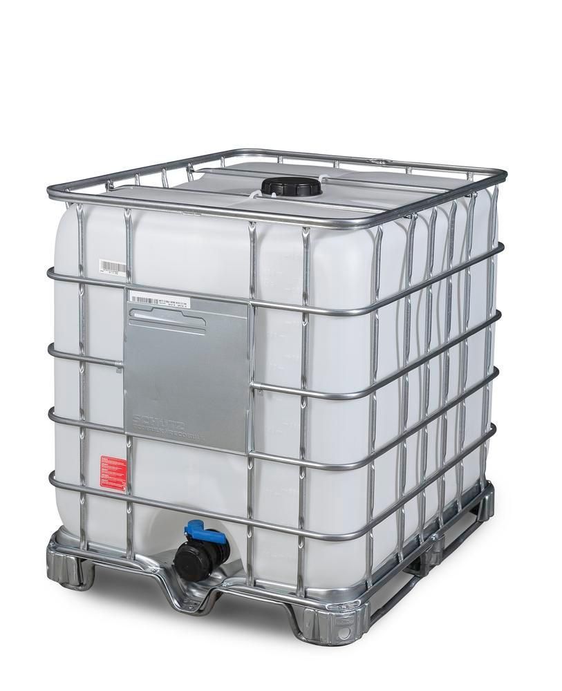 266169w - Cuve IBC pour produits dangereux - 1000 litres - Patin en acier - Certification UN 31HA1/Y_1