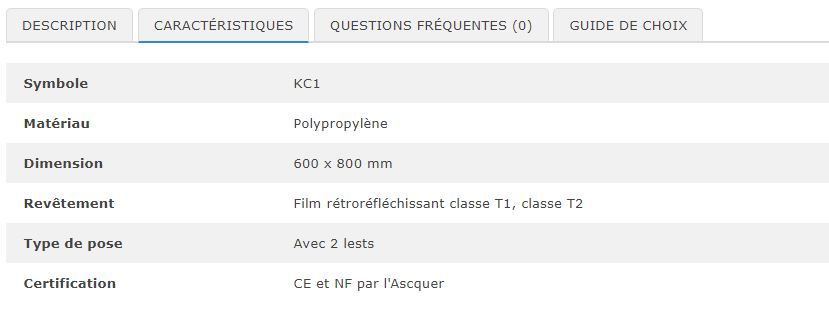 30003 - Panneau de chantier KC1 - Route inondée - 800 x 600 mm - Emboîtable et léger_1