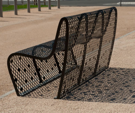Banc public en métal - Cyria moderne ELINIUM 174cm - design contemporain et durable_1