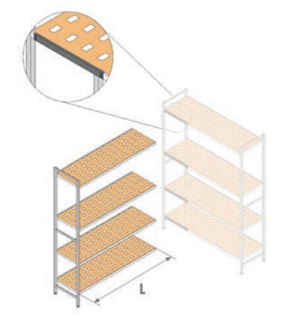 Etagère 4 Niveaux Ht 1750mm x P500mm CODIGEL_1