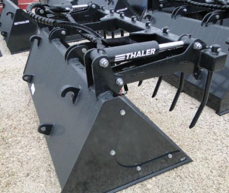 Godet multiservices Thaler - Godet grappin joues démontables 1,6m (réf : JDGG1,6Thaler) - Accroche Euro_1