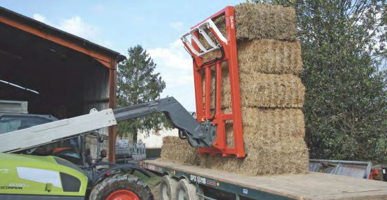 Pique-bottes dents droites pour balles cubiques M44SR - SA Altec - 4 dents Ø45, largeur 2m, capacité 2200kg_1