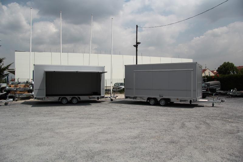 Remorque magasin - Humbaur 5210.500 - 2 essieux freinés, panneaux sandwich 45 mm, charge utile 1254 kg_1