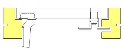 Tecavi 15 MD 22 - Façades de gaine technique - Cofim - Cadre résineux - Porte MDF 22 mm_1