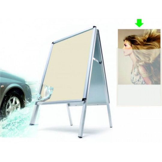 Stop trottoir d'extérieur - Sigma - Waterproof avec porte-affiche résistant et pochette transparente_1