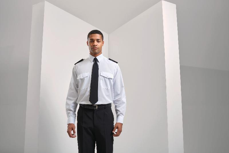 Chemise de travail Homme manches longues Pilote - Réf: PR210 - Premier - 65% polyester / 35% coton, popeline simple, entretien facile_1