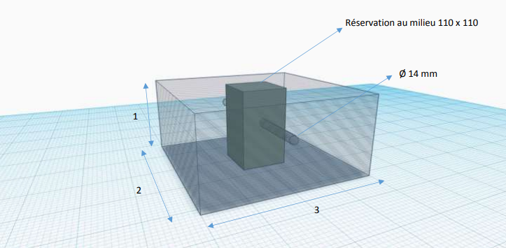 Masse VGP en béton moulé empilable  70kg / 140kg / 210kg / 280kg - Lestage 70 kg - REF2190070_1